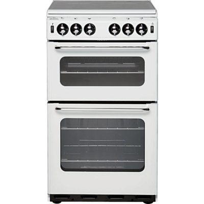 New World 500TSIDL 50cm Twin Cavity Gas Cooker in White